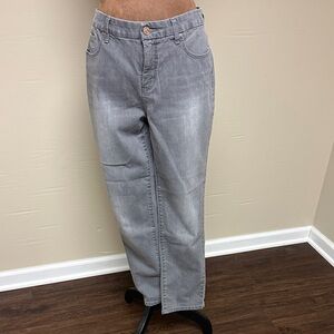 Chico's Light Gray Ankle Jeans
